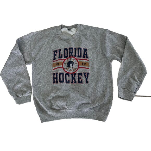 Florida Panthers Early 1990’s NHL Hockey Vintage Crew Neck Sweat Shirt M - Picture 1 of 4